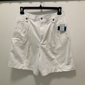 Liz Claiborne White Jean Shorts NWT Vnt Size 14 Grandma Core